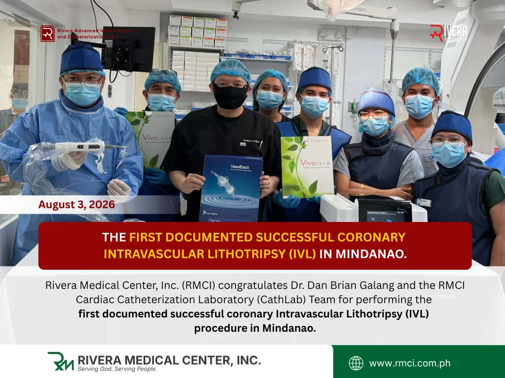 The first successful coronary Intravascular Lithotripsy (IVL) procedure in Mindanao